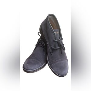 Diesel Blue suede Chukka boots